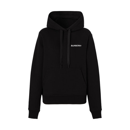 BURBERRY/博柏利 專屬標(biāo)識(shí)圖案棉質(zhì)寬松連帽衫 女衛(wèi)衣80571271