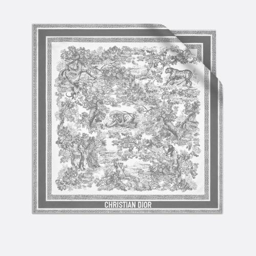  DIOR迪奧 女士 絲巾 Dior 印花方巾 15JOU090I602_C805 預(yù)定商品1-3周發(fā)貨