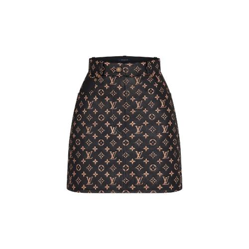  LV路易威登 22年秋冬 女士 半身裙 壓紋皮革迷你裙 1A920D 1A920E 1A920A 1A920B 1A920C 預(yù)定商品2-8周發(fā)貨