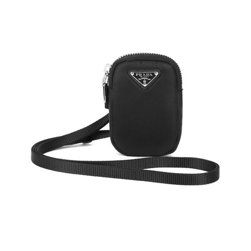 PRADA/普拉達 女士Re-Nylon再生尼龍單肩斜挎包零錢包腕包 1TT130 2DMV