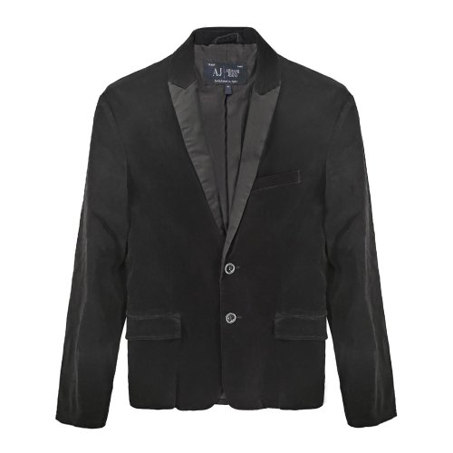 ARMANI JEANS/阿瑪尼牛仔黑色男士上衣B6N41 EX E5