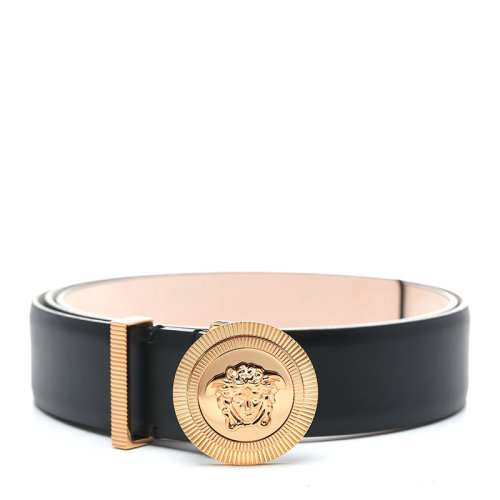 VERSACE/范思哲【22年新款】美杜莎金屬帶扣式女士皮帶腰帶1004009DV3T