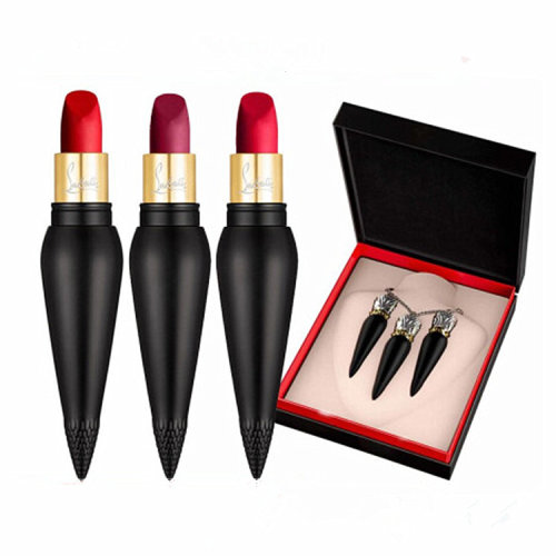 Christian Louboutin/克里斯提魯布托  CL蘿卜丁女王權(quán)杖口紅3支套裝001m 002m 005m 冬季套盒