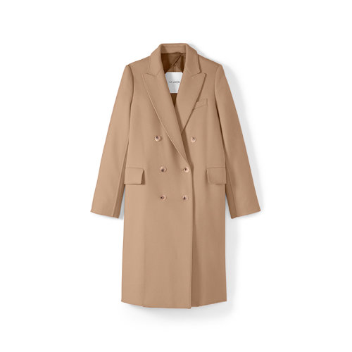 St.John/盛薔雙排鈕羊毛外套女士夾克H611W81