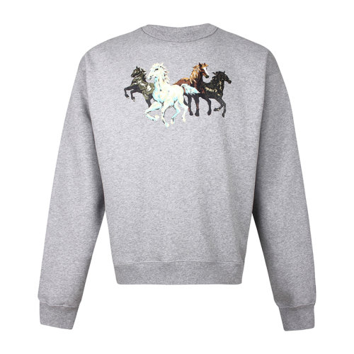 KENZO/高田賢三  凱卓圖案 圖案裝飾  百搭 男士棉質(zhì)時尚圓領(lǐng)秋冬衛(wèi)衣 FA65SW5114MG.50