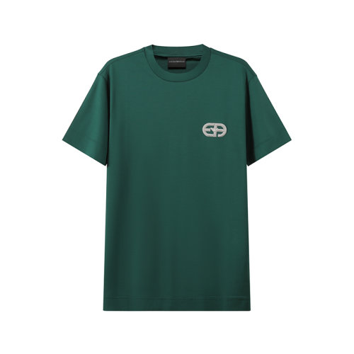 Emporio Armani/安普里奧阿瑪尼 【22秋冬新款】 男士萊賽爾纖維圓領短袖T恤徽標刺繡 6L1TA1 1JUVZ