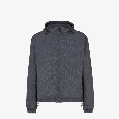  FENDI芬迪 22年春夏 男士 夾克 灰色尼龍夾克 FW1088AHC4F0RP3