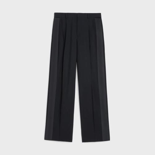  CELINE賽琳思琳 22年秋冬 女士 西褲 JUDE羊毛和馬海毛禮服長褲 2P792512R.38NO