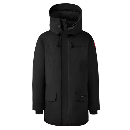 CANADA GOOSE/加拿大鵝   LANGFORD系列 男士黑色連帽毛邊防風(fēng)派克大衣2062M-NOIR