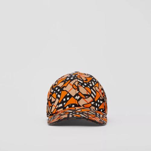  BURBERRY 22年秋冬 女士 專屬標識印花尼龍棒球帽 80565441