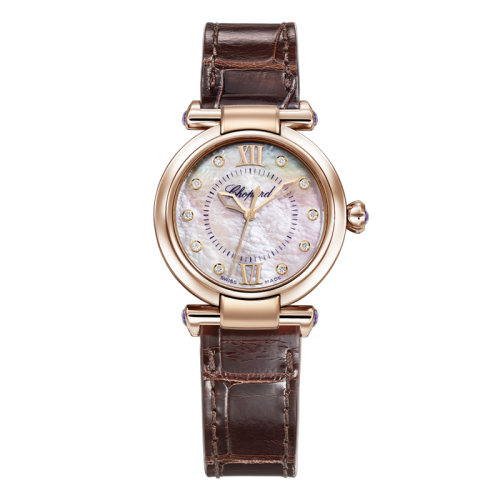  Chopard/蕭邦  蕭邦I(lǐng)MPERIALE系列自動(dòng)機(jī)械玫瑰金女士鑲鉆腕表29毫米384319-5009