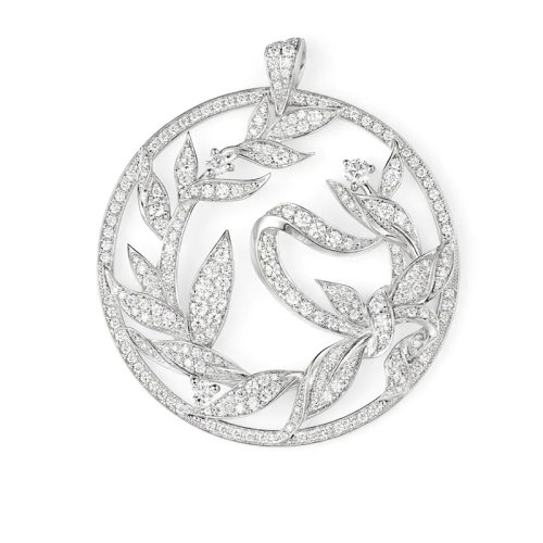 Chaumet/尚美  LAURIER系列 女士18k金白金月桂樹鉆石吊墜083502