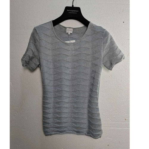 ARMANI COLLEZIONI/阿瑪尼卡爾茲灰色女士短袖T恤 RMM05MRM05M