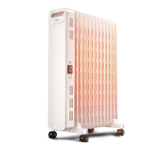 Midea/美的 取暖器/電暖器/電暖氣片 家用烘衣13片大面積 節(jié)能電熱油汀HYX22N