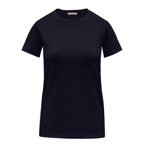 Moncler/蒙克萊  女士午夜藍(lán)棉質(zhì)短袖T恤G20938C00023829ET778