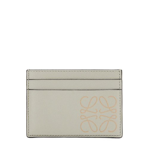 LOEWE/羅意威 20  Brand系列 女士淺綠色/深金色經(jīng)典小牛皮切割徽標(biāo)卡片夾0010593358