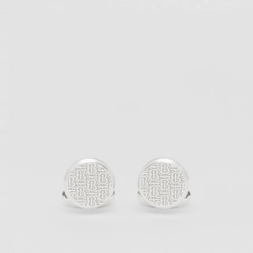  BURBERRY 22年秋冬 男士 專屬標(biāo)識(shí)裝飾鍍鈀金袖扣 80565721