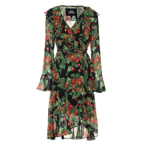 Marc Jacobs/馬克雅各布斯  春夏 喇叭袖 女性 花朵 V領(lǐng) 紅色 女士連衣裙 M4007813601