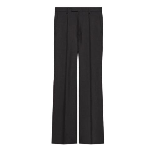  GUCCI古馳 22年秋冬 男士 羊毛馬海毛長(zhǎng)褲 672086 Z6724 1000 預(yù)定商品2-6周發(fā)貨