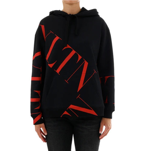 Valentino/華倫天奴  女裝 時尚百搭 女士棉質連帽衛(wèi)衣 SB3MF02S4T9 0NR HKY012345C