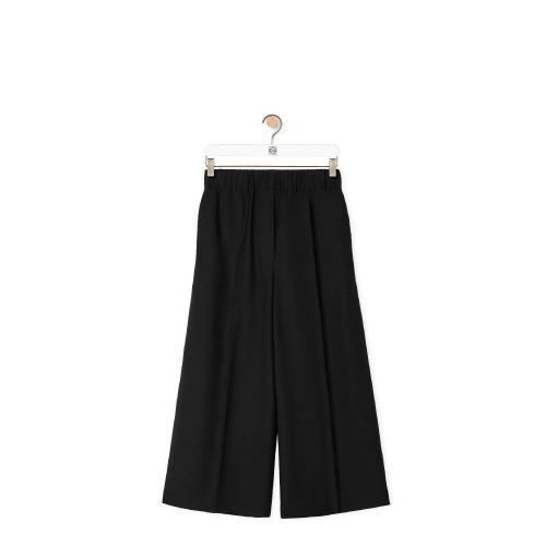  LOEWE羅意威 22年秋冬 女士 休閑褲 Elasticated cropped trousers in wool S359Y04X58-1100