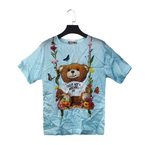 MOSCHINO/莫斯奇諾女士藍色連衣裙DV04300458 瑕疵折扣