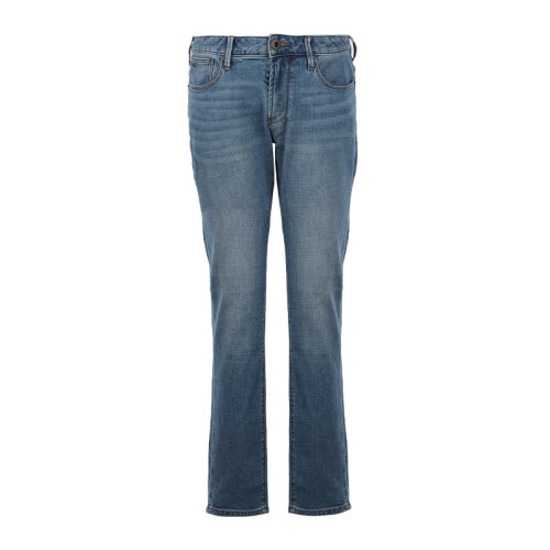 Emporio Armani/安普里奧阿瑪尼22春夏logo徽標(biāo)薄款微彈男士牛仔褲3L1J061DJQZ