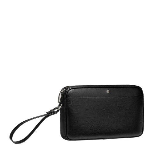 MontBlanc/萬寶龍 男士黑色牛皮錢包錢夾手拿包男包 116379