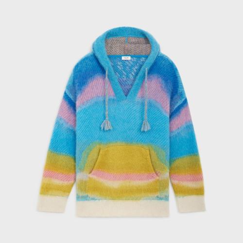  CELINE賽琳思琳 22年秋冬 男士 針織衫 拉絨馬海毛藝術(shù)家BAJA提花 2A20W501Q.07BY