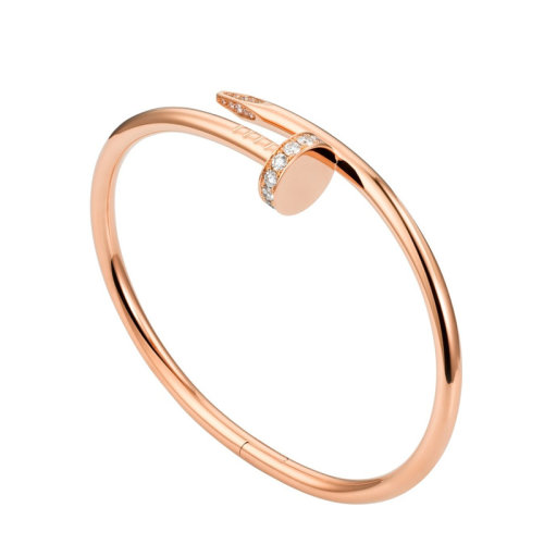 CARTIER/卡地亞 JUSTE UN CLOU 18K金玫瑰金鉆石手鐲 B6048515