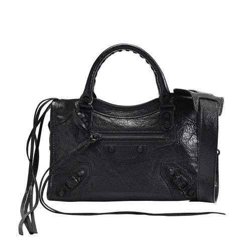 Balenciaga/巴黎世家 女士黑色皮質(zhì)經(jīng)典時尚百搭手提包 300295D94J71000
