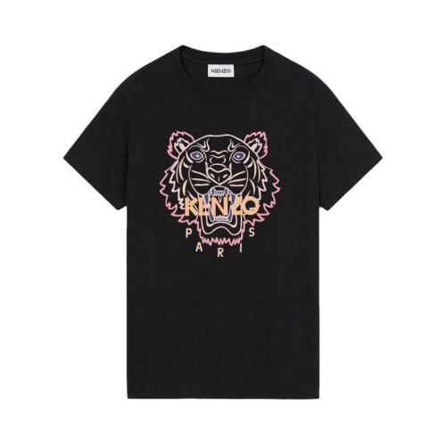  KENZO/高田賢三 女士黑色虎頭T恤 FC52TS8464YG-99 PLFSX