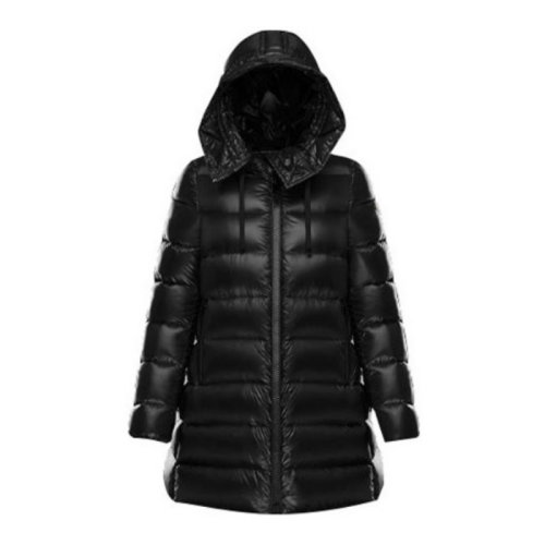 MONCLER|蒙口  Suyen 經(jīng)典亮面抽繩兜帽羽絨服 女款 黑色