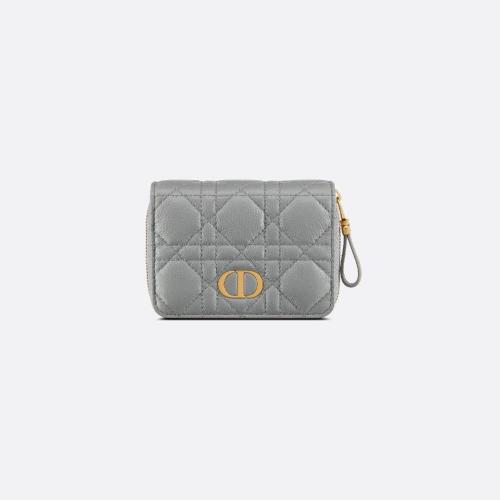  DIOR迪奧 22年秋冬 女士 錢包 Portefeuille compact zippe Dior Caro S5032UWHC_M41G