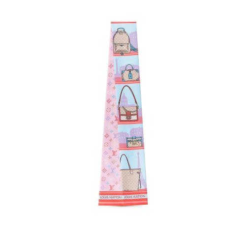  LV路易威登 22年秋冬 女士 絲巾 SKYLINE STORY 束發(fā)帶 M77318