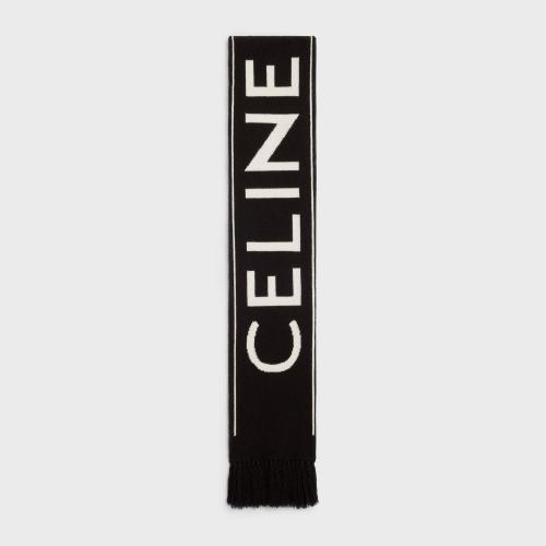  CELINE賽琳思琳 22年秋冬 男士 圍巾 CELINE羊毛和山羊絨混紡圍巾 2A95Q227O.38OW