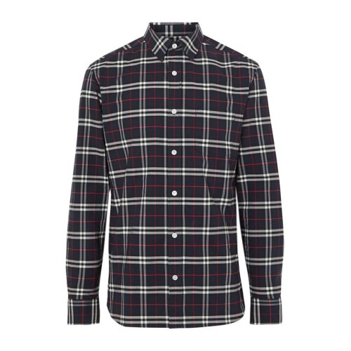 BURBERRY/博柏利 經(jīng)典格紋男士長(zhǎng)袖襯衫80048351