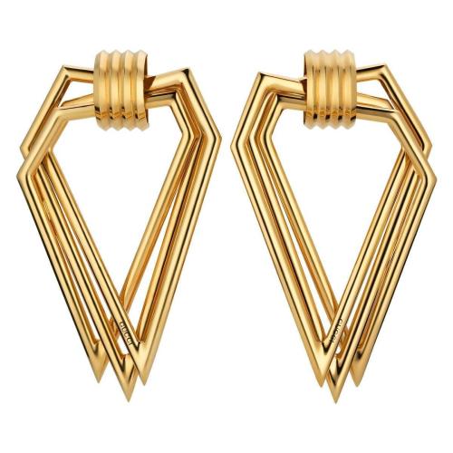  GUCCI古馳 22年秋冬 女士 多三角形造型耳環(huán) 716654 I4729 8063