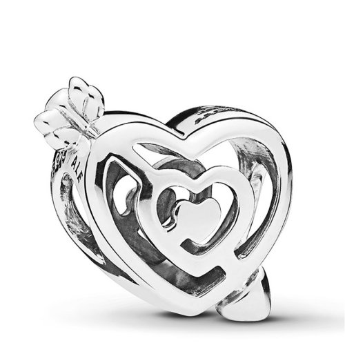 PANDORA/潘多拉 女士銀色925銀心形弓箭串珠 797814