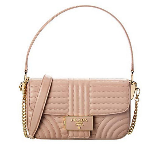 PRADA/普拉達  女包女士皮革時尚百搭方形徽標(biāo)品牌字母手提斜挎單肩包  1BD223-2D91-CUI-F0633