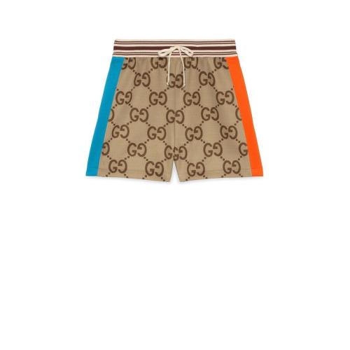  GUCCI古馳 22年秋冬 女士 大號GG帆布短褲 695745 XJECZ 2270