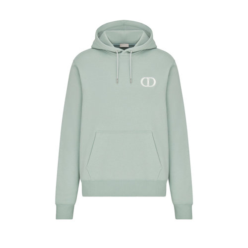 DIOR/迪奧 22年早春新款 男士綠色純棉質(zhì)起絨面料CD Icon標(biāo)志連帽運(yùn)動(dòng)衫衛(wèi)衣113J698A0531_C670