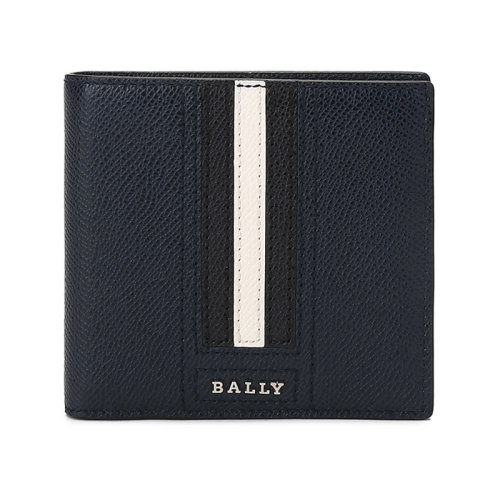 BALLY/巴利【22春夏新款】男士皮質(zhì)短款錢包錢夾條紋 TEISEL LT