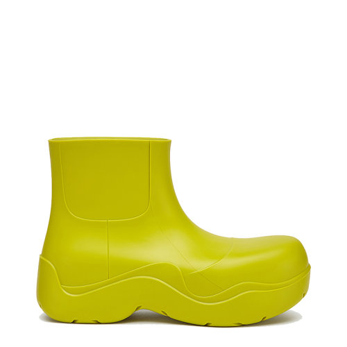 Bottega Veneta/葆蝶家 新款女士奇異果色橡膠短靴 640045V00P07275