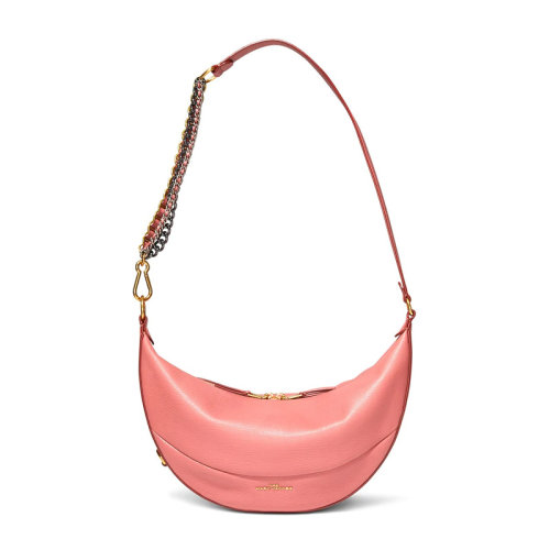 Marc Jacobs/馬克雅各布斯 Marc Jacobs/馬克雅各布斯 ECLIPSE系列女士純色牛皮經(jīng)典字母徽標(biāo)印花拉鏈開(kāi)合單肩包鏈條包餃子包腋下包女包 M0016233 多色可選