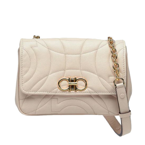 Salvatore Ferragamo/菲拉格慕  女士絎縫 Gancini 斜挎包 21-0430-741015