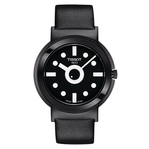 TISSOT/天梭 菲斯系列特別款 男士石英機芯精鋼表殼和皮質(zhì)表帶腕表41毫米T134.410.37.051.00