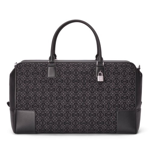 LOEWE/羅意威 經(jīng)典款A(yù)MAZONA系列 男士黑色提花小牛皮手提包0010642536