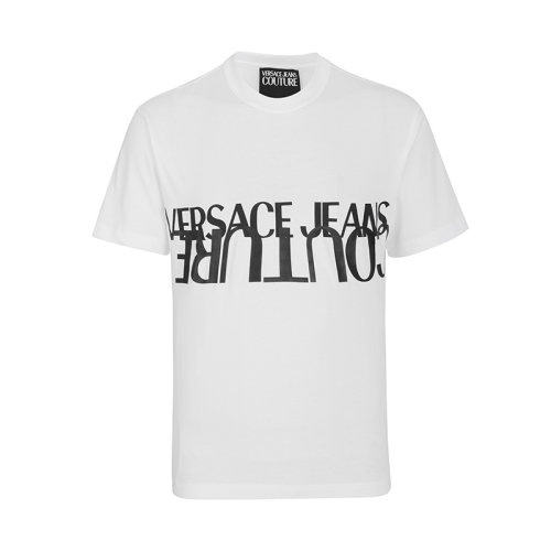 【主推秒發(fā)】VERSACEJEANS/范思哲牛仔時(shí)尚休閑字母LOGO圓領(lǐng)男士短袖t恤