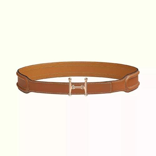  HERMES愛馬仕 22年秋冬 女士 腰帶 Boucle de ceinture Mors H %26 Cuir de ceinture 24?mm H07